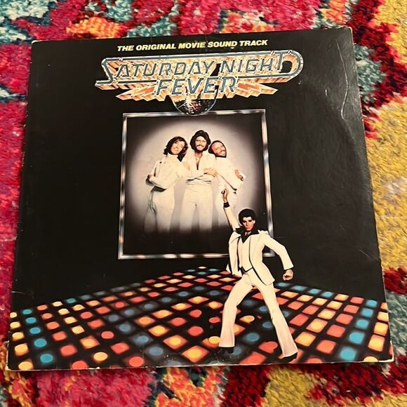 SATURDAY NIGHT FEVER - THE ORIGINAL MOVIE SOUND TRACK - VINYL LP RECORD - 1977 - Picture 1 of 13